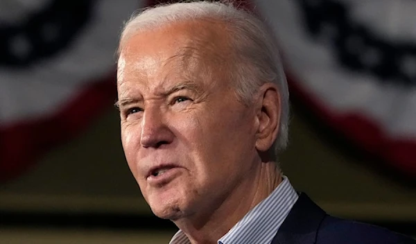 President Joe Biden speaks during a press conference on Tuesday March 19,2024, in Las Vegas. (AP)