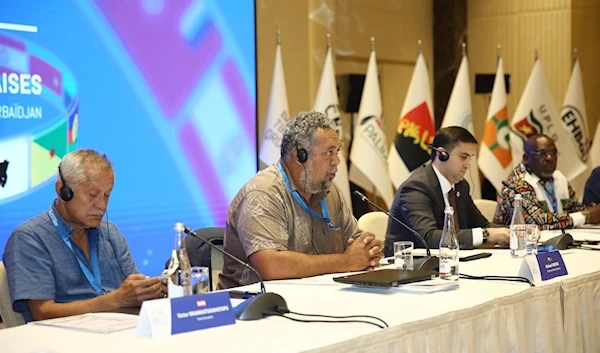 Leaders from French colonies around the world participate in the first Congress of Independence Movements from French-colonized territories, in Baku, Azerbaijan, July 17, 2024 (X/Bakuinitiative)