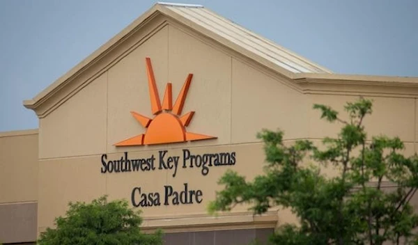 A former Walmart Supercenter being used as a migrant children's shelter is pictured on June 18, 2018 in Brownsville, Texas. (AFP VIA GETTY IMAGES