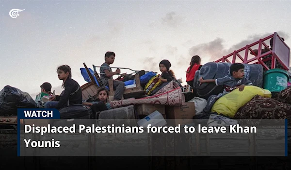 Displaced Palestinians forced to leave Khan Younis