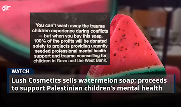 Lush Cosmetics sells watermelon soap; proceeds to support Palestinian children’s mental he