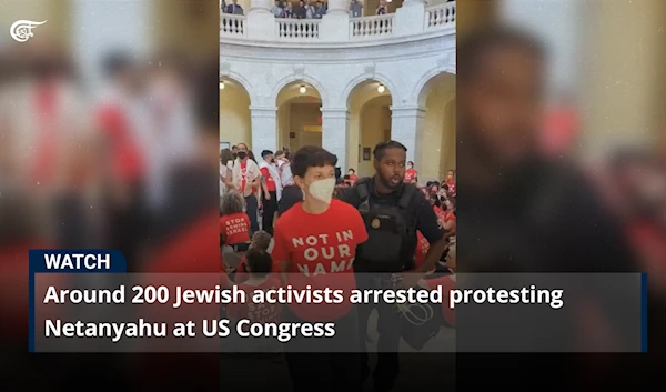 Around 200 Jewish activists arrested protesting Netanyahu at US Congress