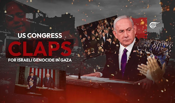 US congress claps for Israeli genocide in Gaza