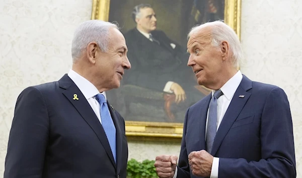 U.S. President Joe Biden meets with Israeli Prime Minister Benjamin Netanyahu in the Oval Office of the White House in Washington D.C., U.S., July 25, 2024. (AP)