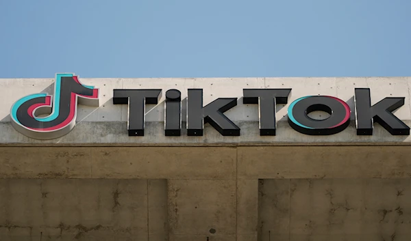 A TikTok sign is displayed on their building in Culver City, Calif., March 11, 2024. (AP)