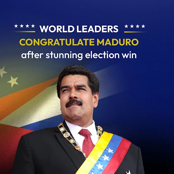 World leaders congratulate Maduro after stunning election win