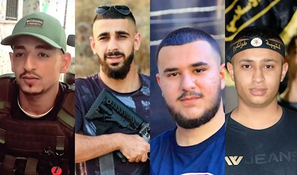 Four Palestinian Resistance fighters killed by the IOF in Nur Shams camp, Tulkarm, Wednesday July 3, 2024 (Social Media)