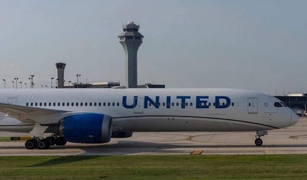 A United Airlines plane taxis at Chicago O'Hare International Airport, in Chicago, Friday, July 19, 2024. (AP)