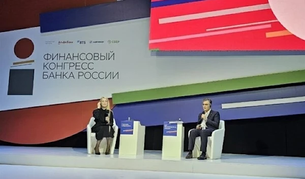 The governor of the Central Bank of Iran (CBI) Mohammad Reza Farzin pictured at the St petersburg economic forum on July 4, 2024. (MEHR)