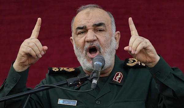 Iran's Revolutionary Guard commander Gen. Hossein Salami in Tehran, Iran, on August 4, 2022. (AP)