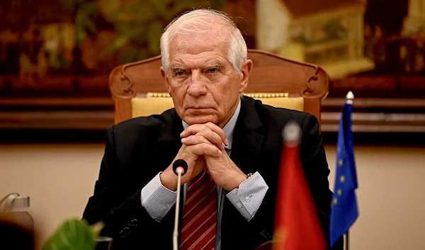 European Union Foreign Policy Chief Josep Borrell attends a meeting with Vietnam's Foreign Minister Bui Thanh Son at the Government Guest House in Hanoi on July 30, 2024. (AFP)