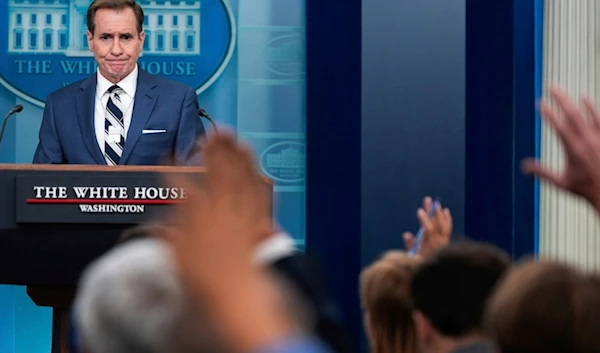 National Security Council spokesman John Kirby speaks during the daily briefing at the White House, Thursday, July 25, 2024, in Washington. (AP Photo/Julia Nikhinson)