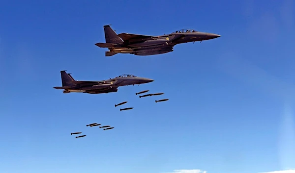 In this photo provided by South Korea Defense Ministry, South Korean F-15 fighter jets drop bombs over the Korean Peninsula, South Korea, Thursday, Aug. 31, 2017. (AP)