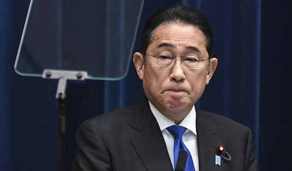 Japanese Prime Minister Fumio Kishida speaks during a press conference at his office in Tokyo as he announced he will not run in the upcoming party leadership vote in September, Wednesday, August 14,2024. (AP)