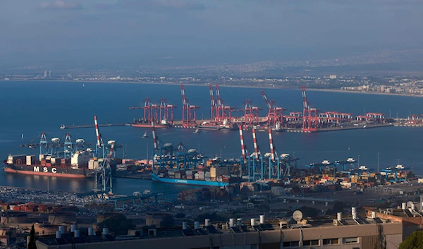 A general view shows the Israeli port of Haifa, occupied Palestine, Aug. 13, 2024. (AFP Photo)