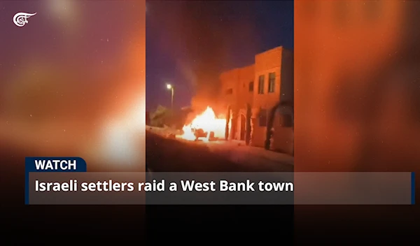 Israeli settlers raid a West Bank town