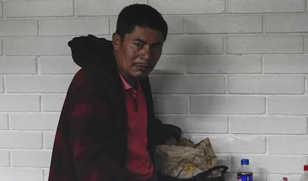 Rigoberto Roman Miranda Orozco, the ringleader of various Guatemalans accused of having smuggled 53 migrants from Mexico and Central America sits in a cell at a courtroom in Guatemala City on August 21, 2024. (AP)