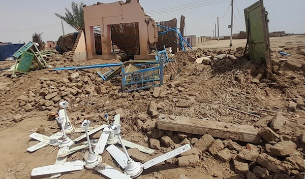 Homes damaged by floods in Meroe, north of Khartoum, Sudan, Tuesday, Aug. 20, 2024. (AP Photo/Marwan Ali)