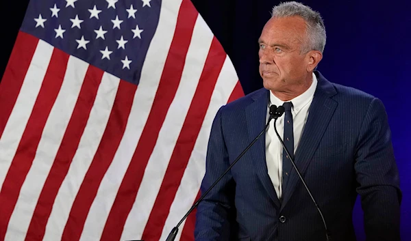 Independent presidential candidate Robert F. Kennedy Jr. announces he will suspend his presidential campaign during a news conference on Friday, Aug. 23, 2024, in Phoenix. (AP)