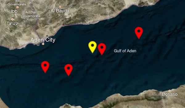 UKMTO map tracking vessels, including the attacked vessel on August 26, 2024. (UKMTO official)