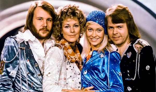 Group picture of iconic Swedish band ABBA in 1974. (AFP)