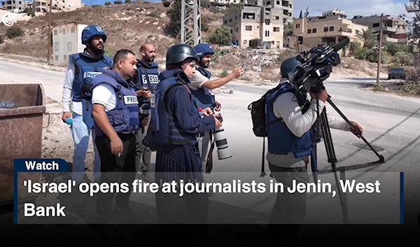 'Israel' opens fire at journalists in Jenin, West Bank