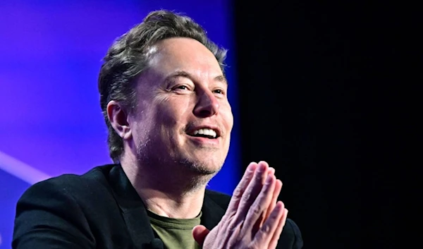 Elon Musk speaks at the Milken Institute's Global Conference at the Beverly Hilton Hotel in California, May 6, 2024. (AFP)