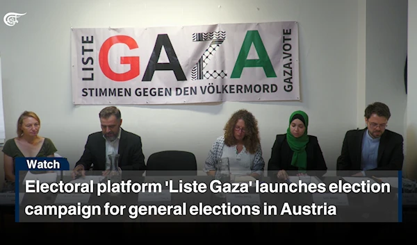 Electoral platform 'Liste Gaza' launches election campaign for general election in Austria