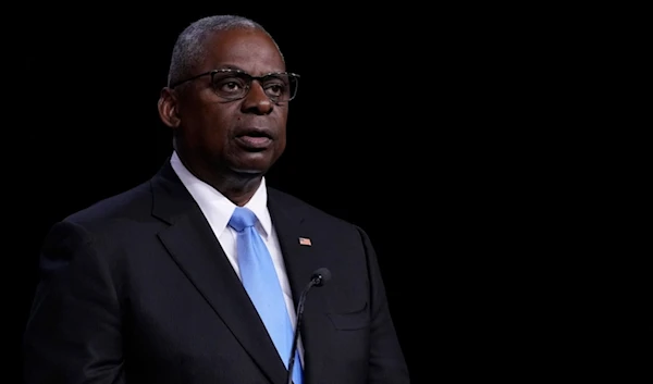 Defense Secretary Lloyd Austin speaks during a news conference at the United States Naval Academy in Annapolis, Md., Tuesday, Aug. 6, 2024. (AP)