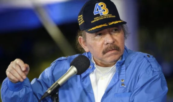 Nicaragua President Daniel Ortega delivering a speech in September 2022. (AFP/Getty Images)