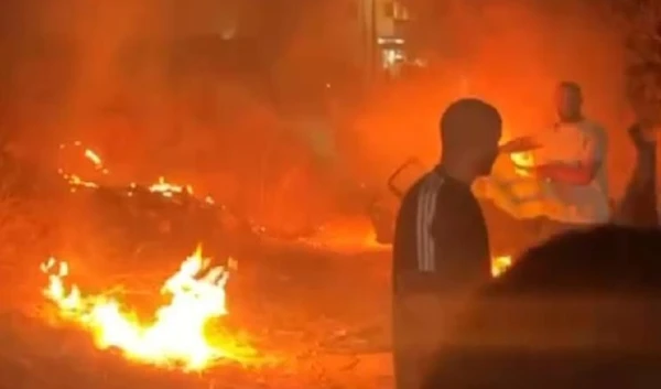 The Israeli occupation forces target and bomb a car, killing three Palestinians in Tulkarm, occupied West Bank, September 11, 2024 (Social Media)