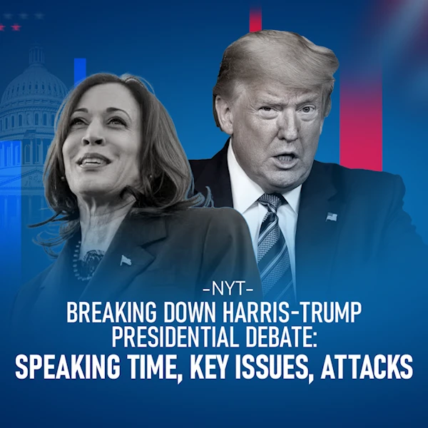 Breaking down Harris-Trump presidential debate: Speaking time, key issues, attacks