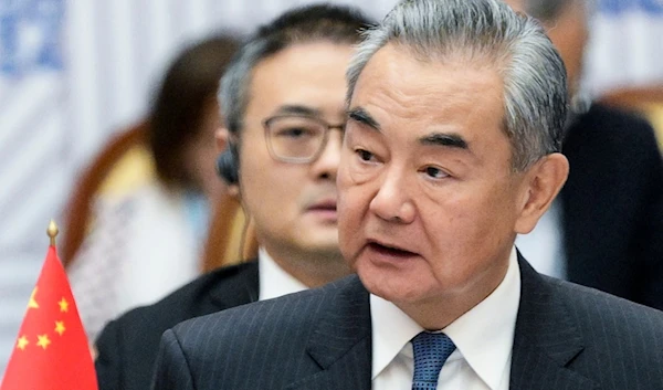 Chinese Foreign Minister Wang Yi attends the meeting of BRICS and BRICS Plus High-Level Security Officials in St. Petersburg, Russia, Tuesday, Sept. 10, 2024. (AP)