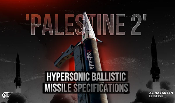 'Palestine 2' hypersonic ballistic missile specifications