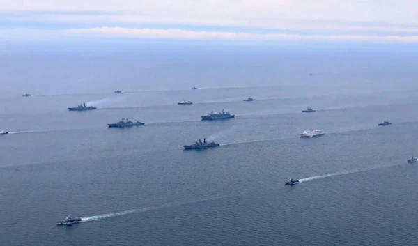 Russian and Chinese warships began joint drills in the Sea of Japan on September 10, 2024. (AFP)