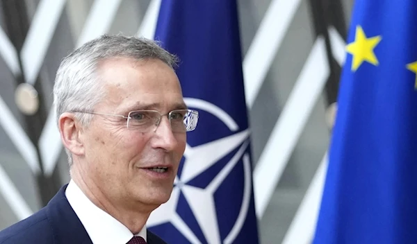 NATO Secretary General Jens Stoltenberg arrives for an EU summit at the European Council building in Brussels, Thursday, June 29, 2023. (AP)