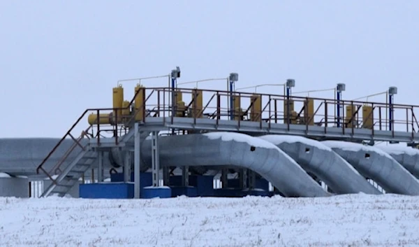 The gas pumping station at Sudzhe, Russia, seen on Jan. 11, 2009. (AP)