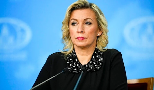 •	Russian Foreign Ministry spokeswoman Maria Zakharova attends Russian Foreign Minister Sergey Lavrov's annual news conference in Moscow, Jan. 18, 2023. (AP)