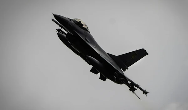 Ukrainian Air Force's F-16 fighter jet flies in an undisclosed location in Ukraine, Sunday, Aug. 4, 2024. (AP Photo/Efrem Lukatsky, File)