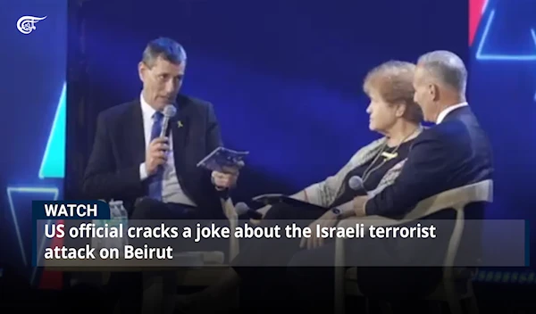 US official cracks a joke about the Israeli terrorist attack on Beirut