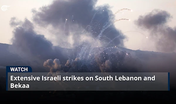 Extensive Israeli strikes on South Lebanon and Bekaa