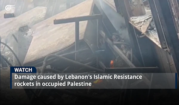 Damage caused by Lebanon's Islamic Resistance rockets in occupied Palestine