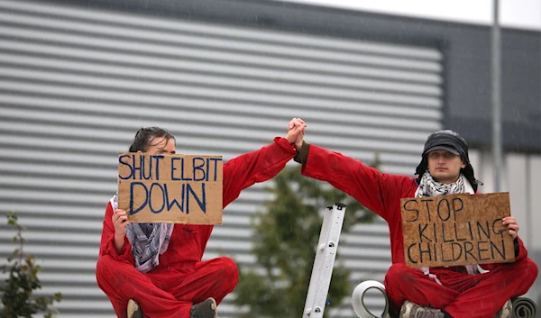 Palestine Action activists protest at an Elbit Systems facility on September 23, 2024 (X/Pal_action)