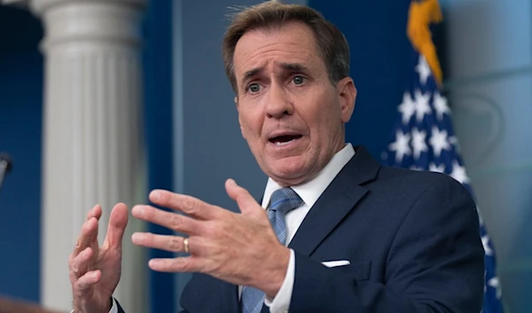 National Security Council spokesman John Kirby, , speaks during the daily briefing at the White House in Washington, Wednesday, Sept. 18, 2024. (AP Photo/Manuel Balce Ceneta)