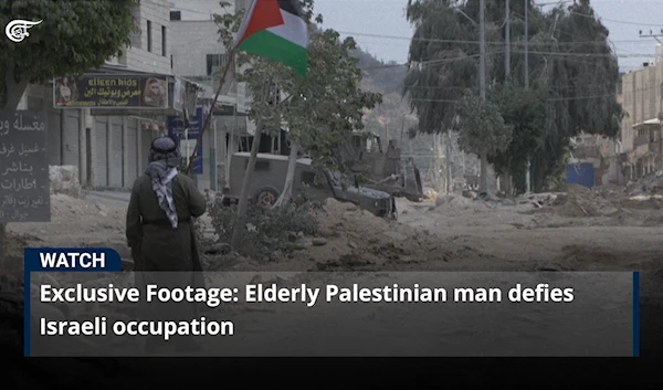 Exclusive Footage: Elderly Palestinian man defies Israeli occupation