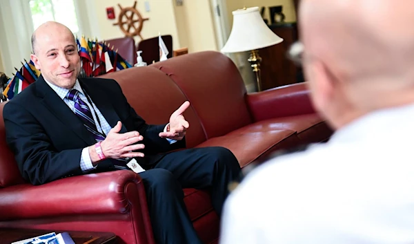 Deputy Assistant Secretary of Defense Michael Chase visits Fort Lesley J. McNair in Washington in May 2021. (U.S. AIR FORCE)