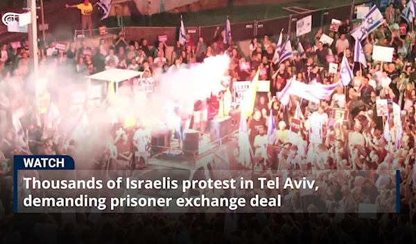 Thousands of Israelis protest in Tel Aviv, demanding prisoner exchange deal