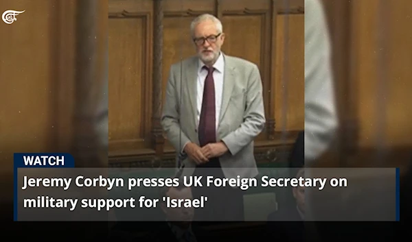 Jeremy Corbyn presses UK Foreign Secretary on military support for 'Israel'