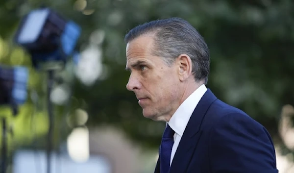 Hunter Biden arrives in federal court for jury selection for his trial on felony tax charges in Los Angeles on September 5, 2024. (AP)