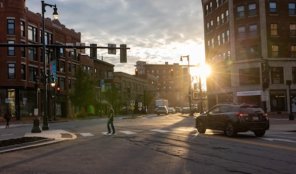 The streets of downtown Portland, Maine, seen on October 26, 2023. (Getty Images via AFP)